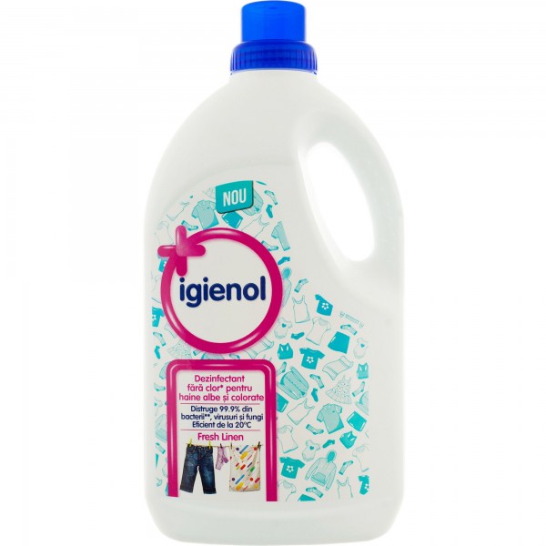 Igienol dezinfectant pentru rufe, 1.5 litri Igienol dezinfectant pentru rufe, 1.5 litri